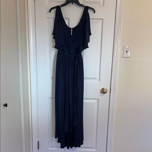 Free People Navy Blue Fiona wrap Maxi Dress